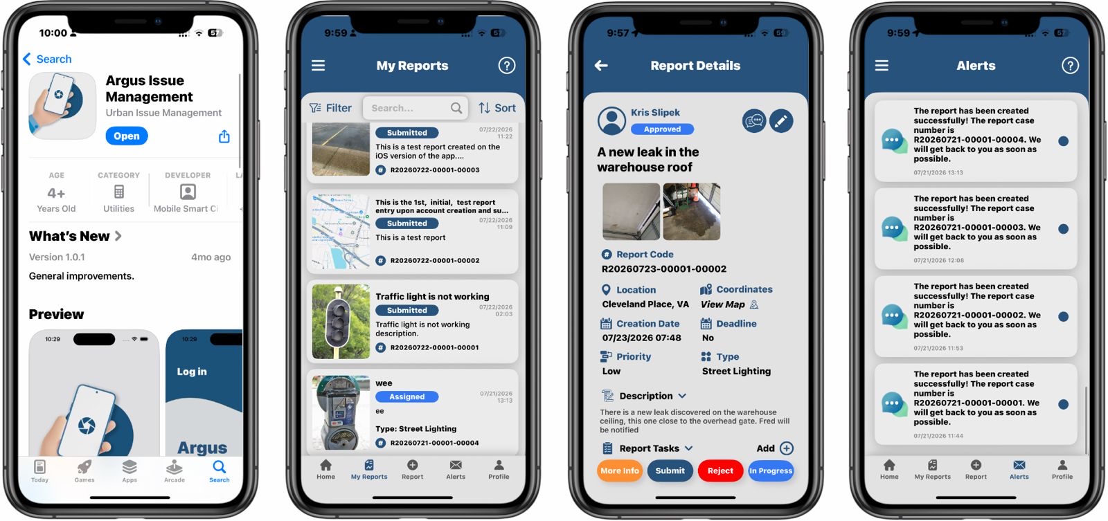 Argus Issue Management — Mobile Smart City