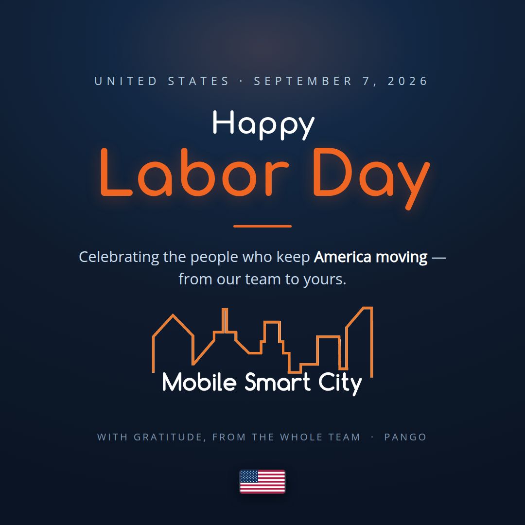 🇺🇸 Happy Labor Day from all of us at MOBILE SMART CITY PANGO.